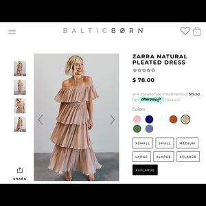 Baltic born Zara pleated dress